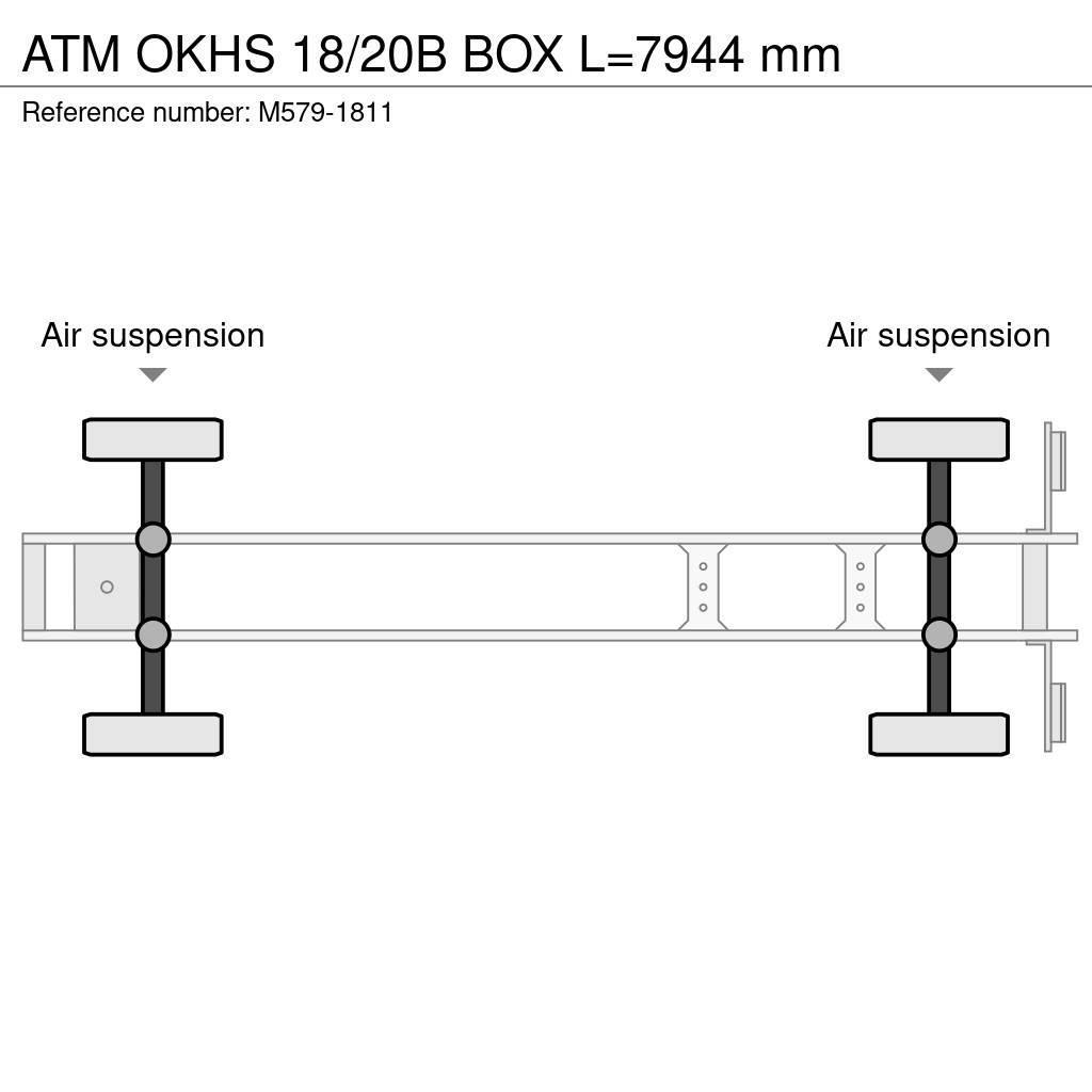 ATM OKHS 18/20B BOX L=7944 mm Naczepy wywrotki / wanny