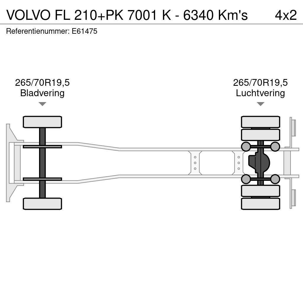 Volvo FL 210+PK 7001 K - 6340 Km's Ciężarówki firanki