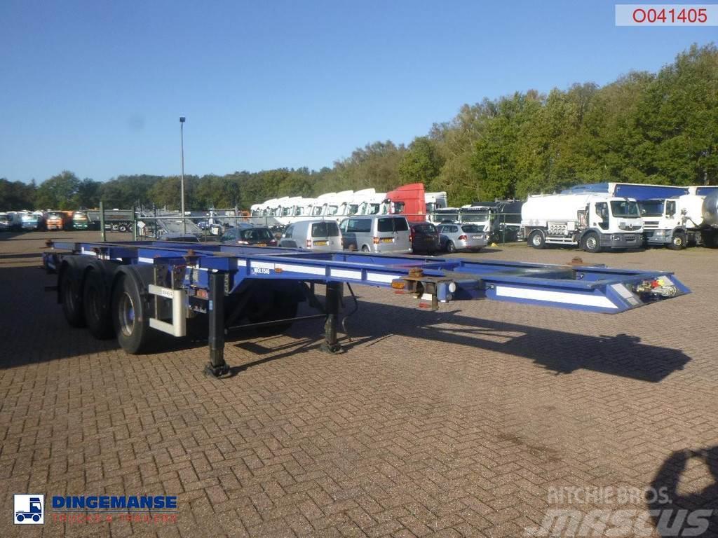 Dennison 3-axle container trailer 20-30-40-45 ft Naczepy do transportu kontenerów