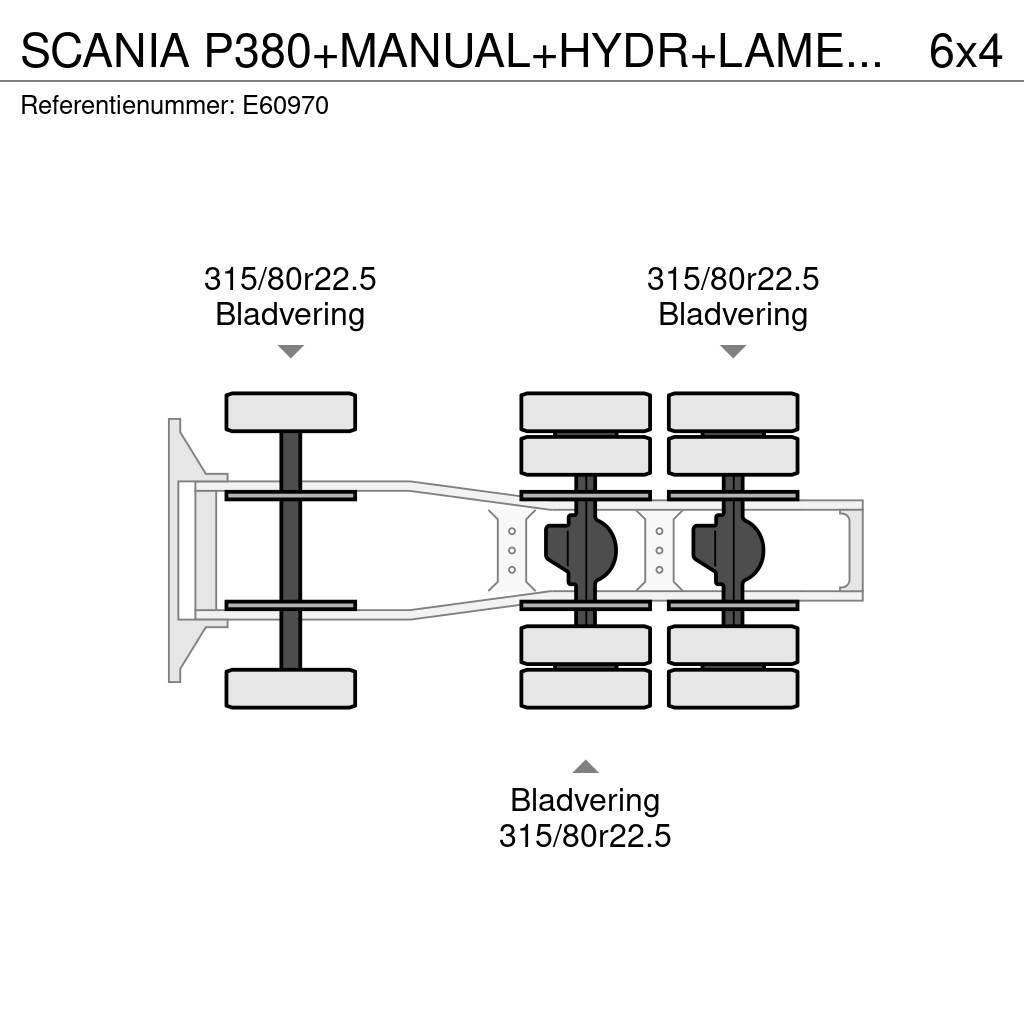 Scania P380+MANUAL+HYDR+LAMES/BLAD Ciągniki siodłowe