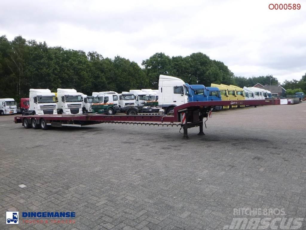 Nooteboom 3-axle semi-lowbed trailer extendable 14.5 m + ram Platformy / Naczepy z otwieranymi burtami