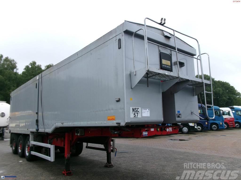 Wilcox Tipper trailer alu 55 m3 + tarpaulin Naczepy wywrotki / wanny