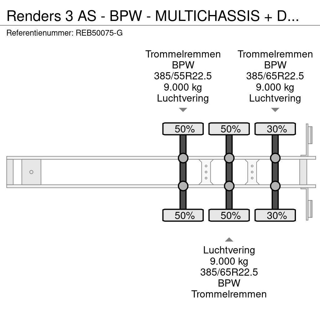 Renders 3 AS - BPW - MULTICHASSIS + DOUBLE BDF SYSTEM Naczepy do transportu kontenerów