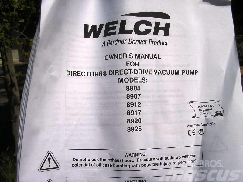  Welch Vacuum Technology 8905 Sprzęt filtrujący