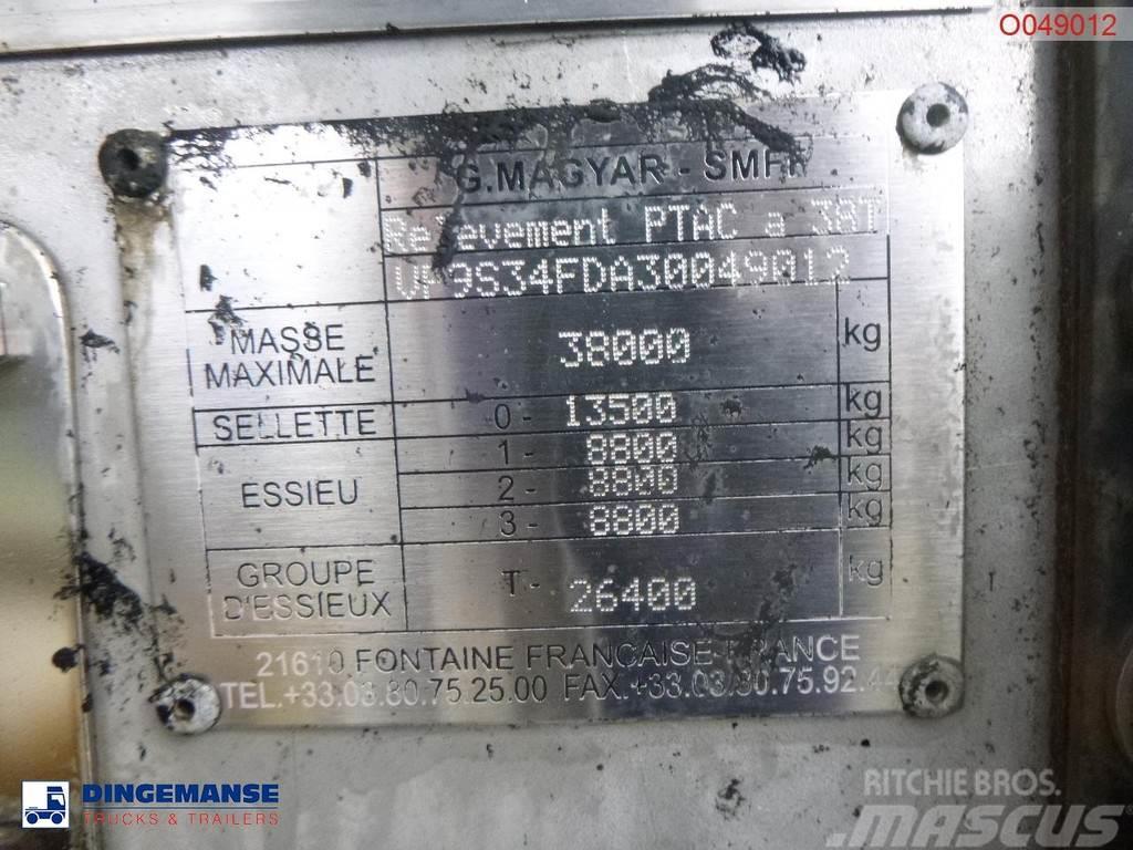 Magyar Bitumen tank inox 31.8 m3 / 1 comp / ADR 22/10/202 Naczepy cysterna