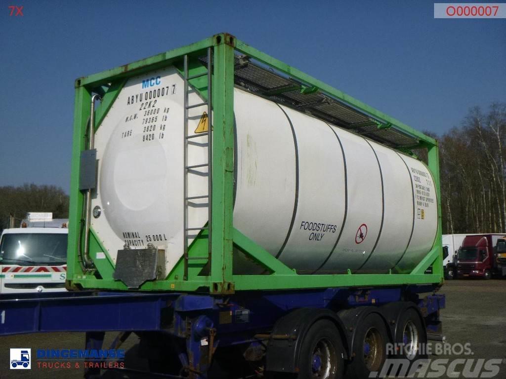  Danteco Food tank container inox 20 ft / 25 m3 / 1 Kontenery cysterny