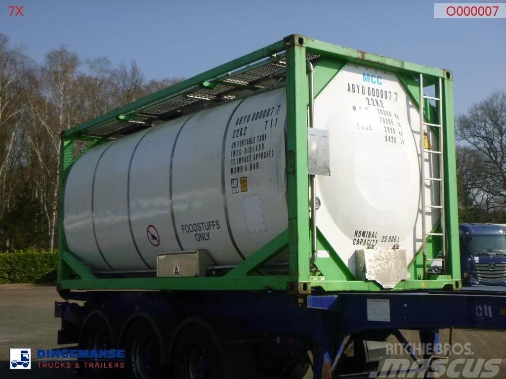  Danteco Food tank container inox 20 ft / 25 m3 / 1 Kontenery cysterny