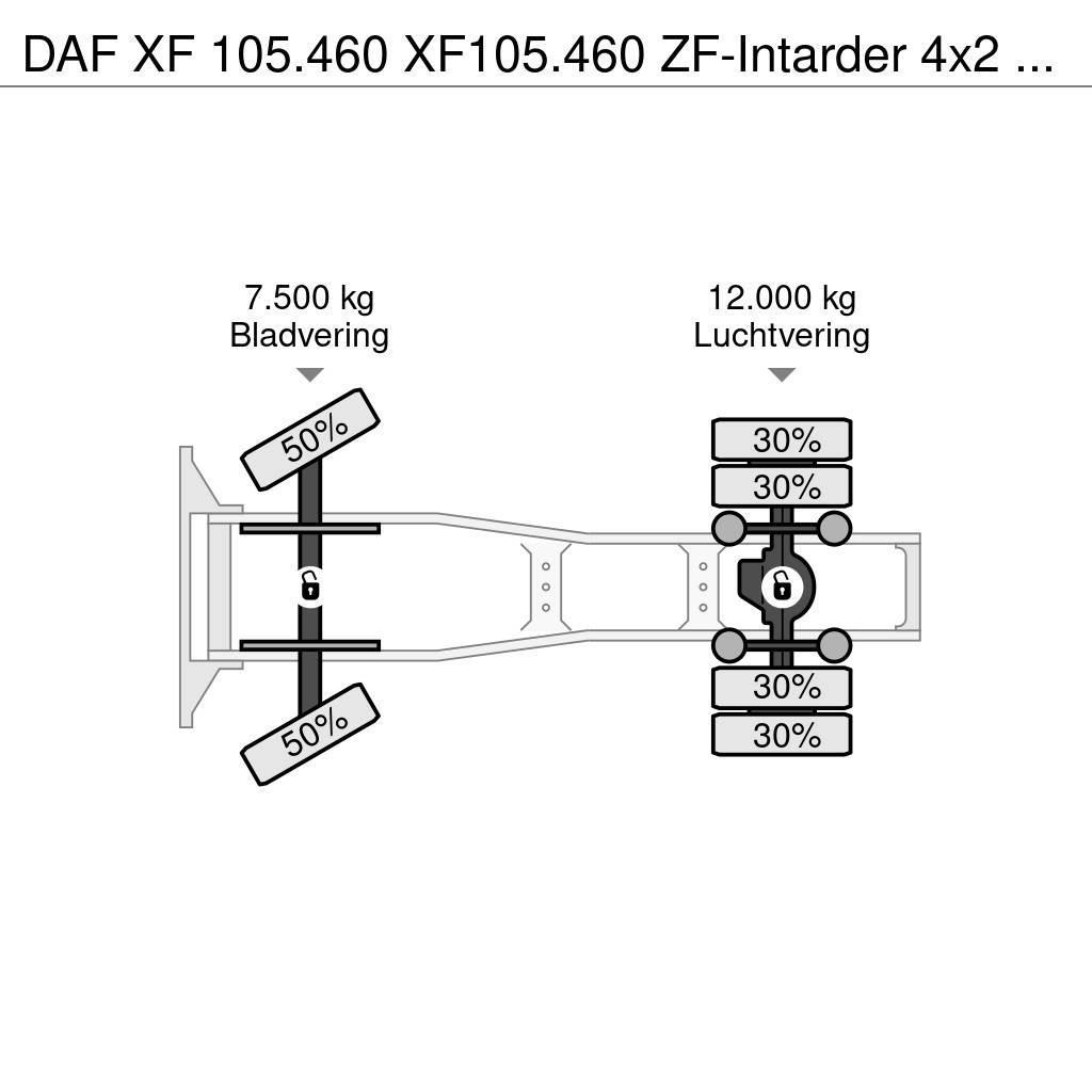 DAF XF 105.460 XF105.460 ZF-Intarder 4x2 Automatik Eur Ciągniki siodłowe