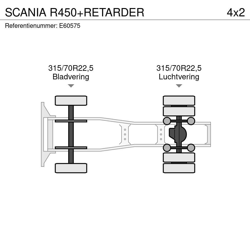 Scania R450+RETARDER Ciągniki siodłowe