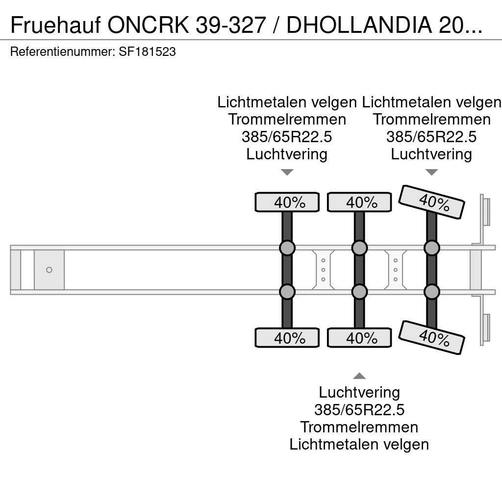 Fruehauf ONCRK 39-327 / DHOLLANDIA 2000kg Naczepy kontenery