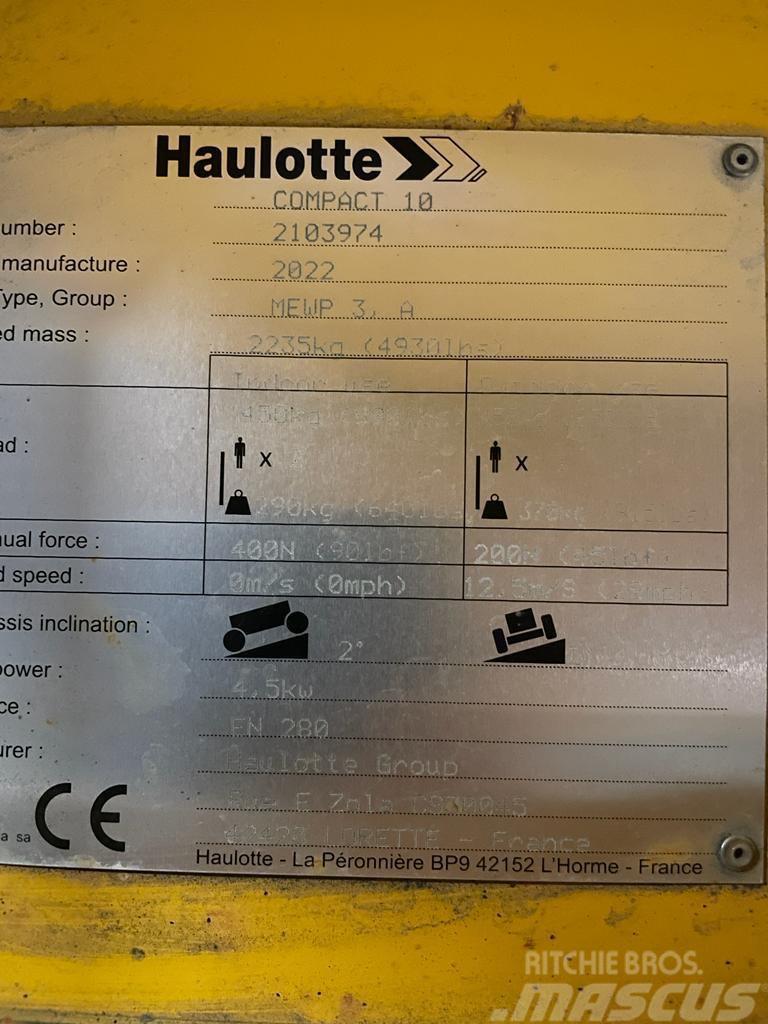 Haulotte Compact 10 Podnośniki nożycowe