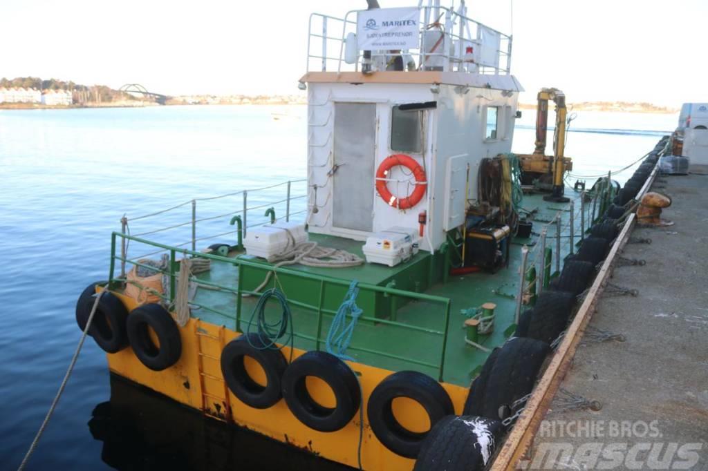  Trimaran Arbeidsbåt Łodzie, pontony i barki budowlane