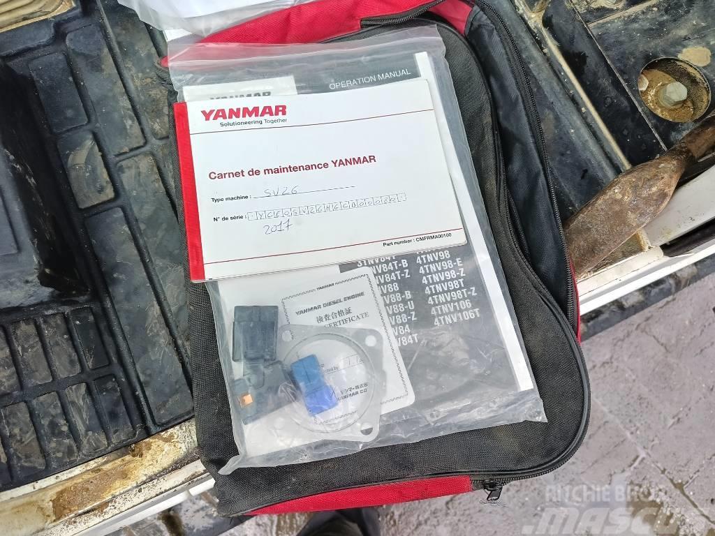 Yanmar SV 26 2,6 ton minigraver mini excavator bagger Minikoparki