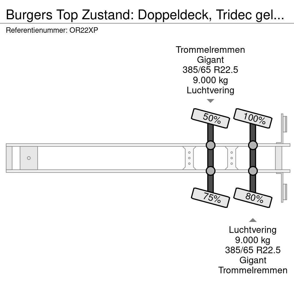  BURGERS Top Zustand: Doppeldeck, Tridec gelenkt, L Naczepy kontenery
