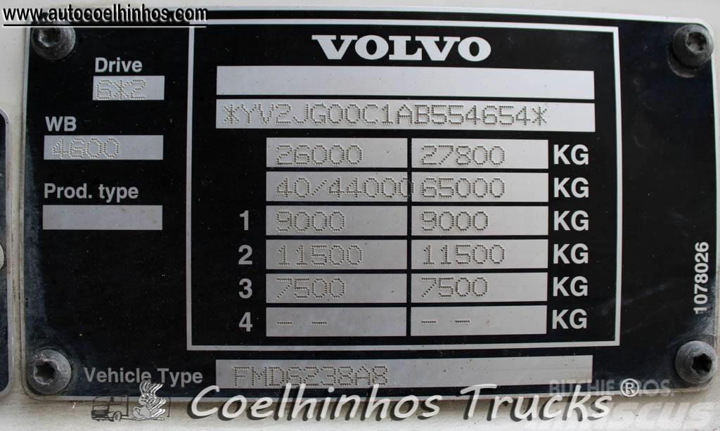 Volvo FM 380 + Hiab 288 Ciężarówki typu Platforma / Skrzynia