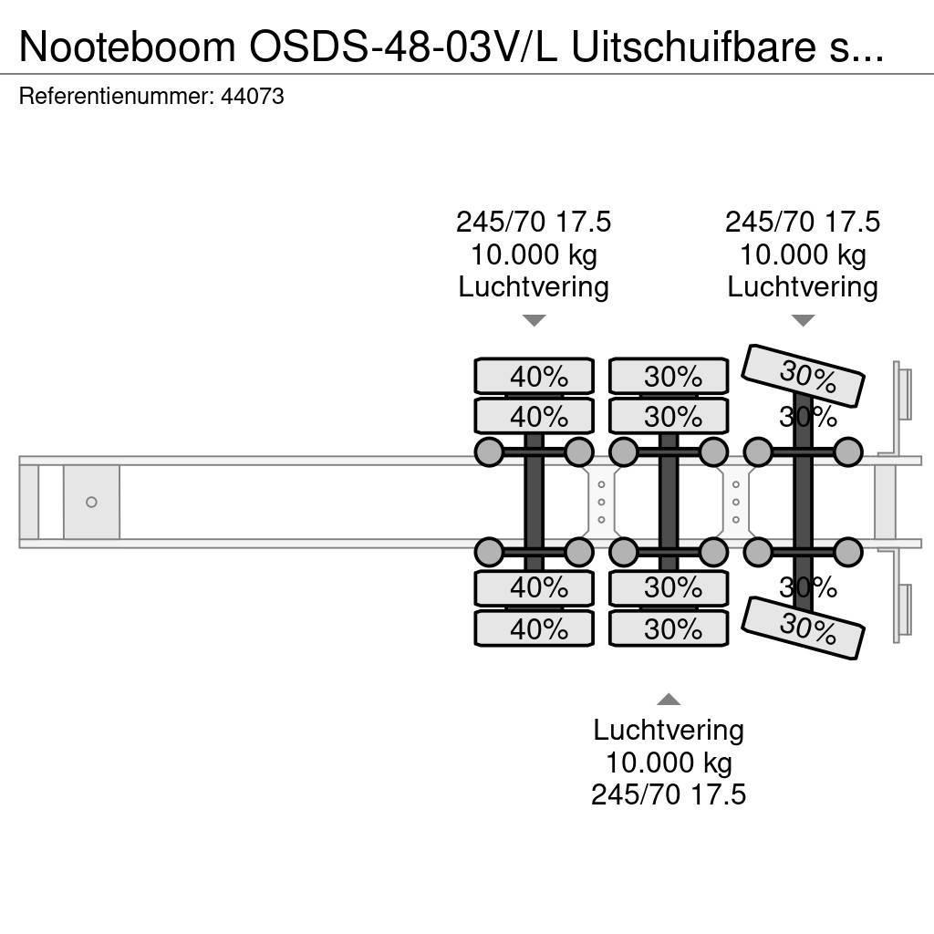 Nooteboom OSDS-48-03V/L Uitschuifbare semi dieplader Naczepy niskopodłogowe