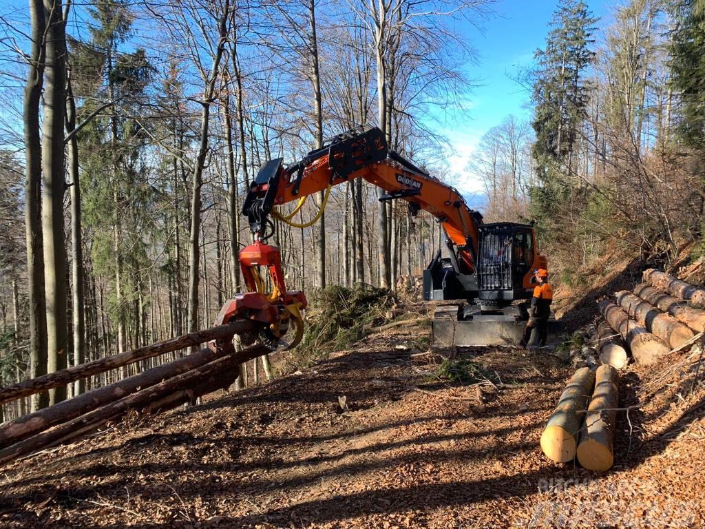 Doosan DX 235 Woody WH60-1 Harvester Harwestery