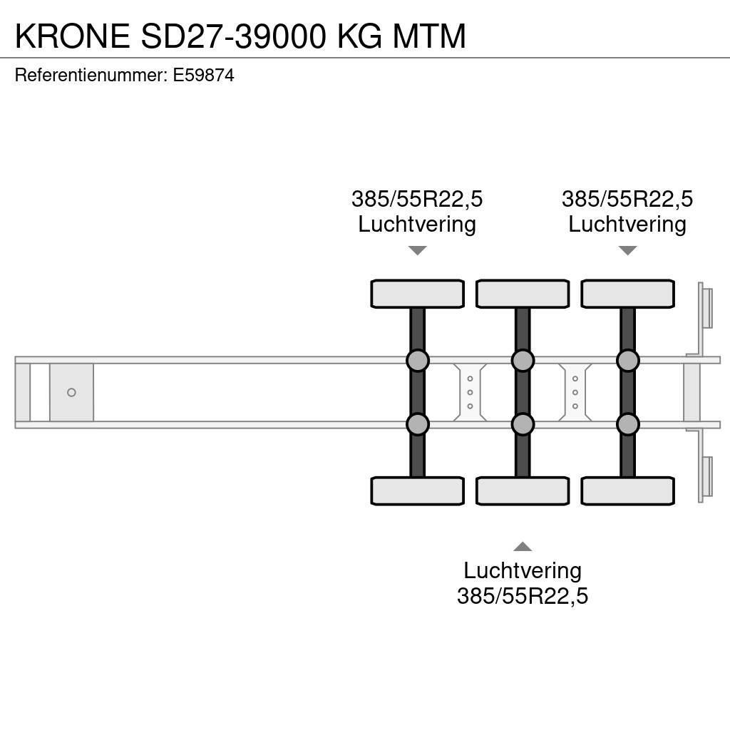 Krone SD27-39000 KG MTM Platformy / Naczepy z otwieranymi burtami