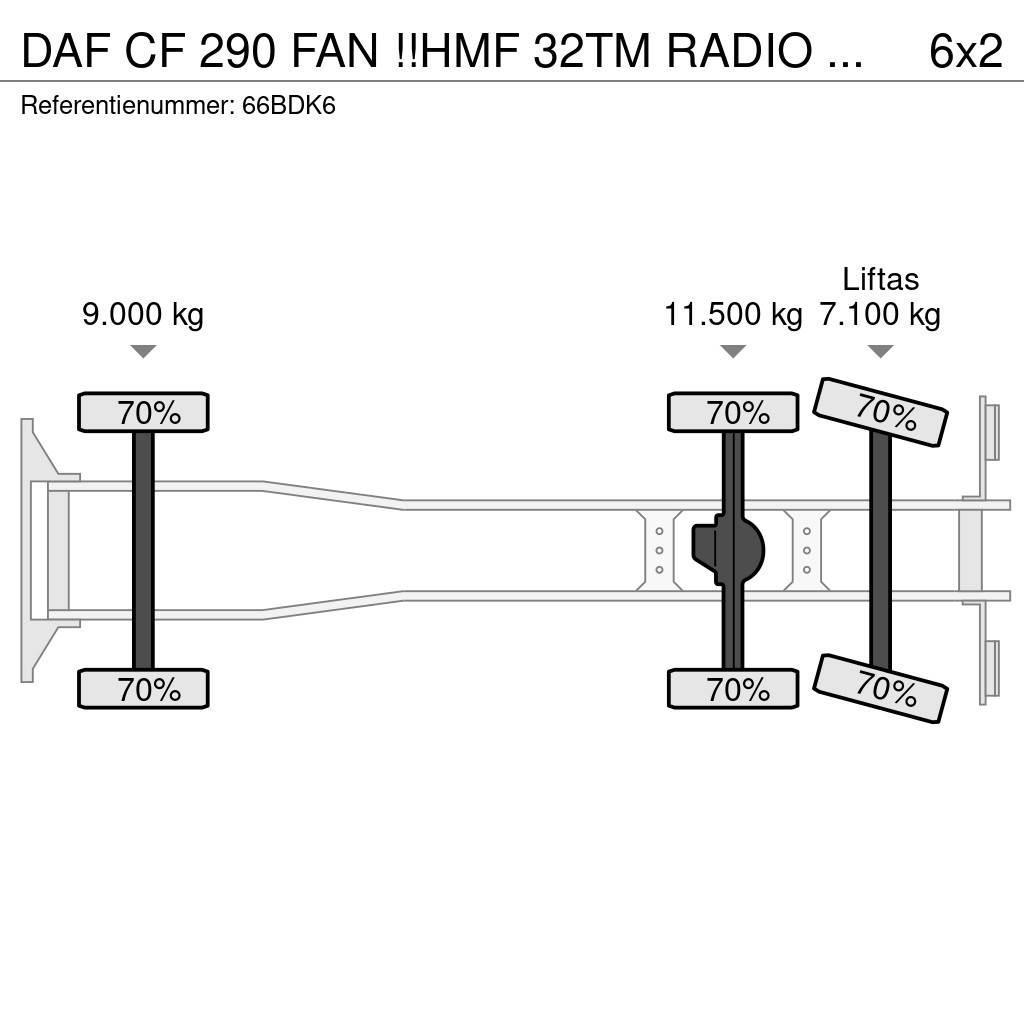 DAF CF 290 FAN !!HMF 32TM RADIO REMOTE!! FRONT STAMP!! Żurawie szosowo-terenowe
