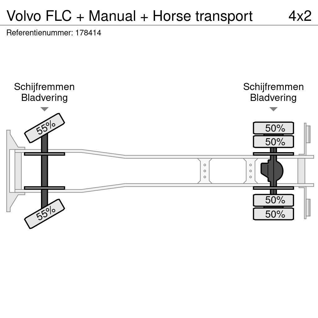 Volvo FLC + Manual + Horse transport Pojazdy do transportu zwierząt