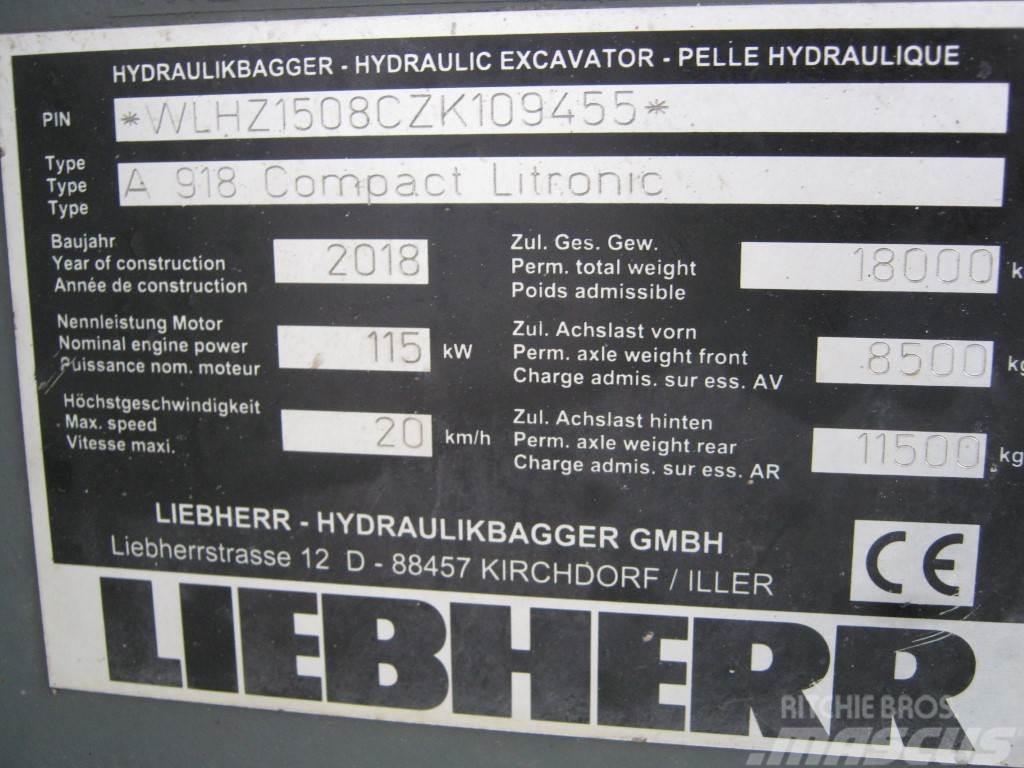 Liebherr A 918 Compact Litronic Koparki kołowe
