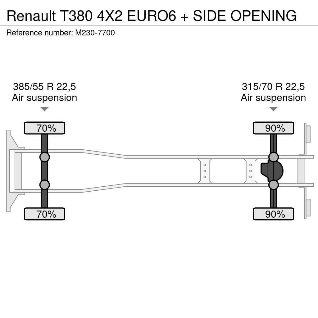 Renault T380 4X2 EURO6 + SIDE OPENING Samochody ciężarowe ze skrzynią zamkniętą