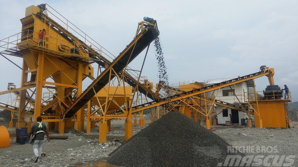 Kinglink Stationary 150TPH River stone Crushing Plant Kompletne instalacje do produkcji kruszywa