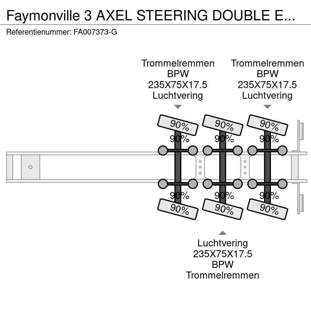 Faymonville 3 AXEL STEERING DOUBLE EXTENDABLE BED 9,4+6,9+6,6 Naczepy niskopodłogowe