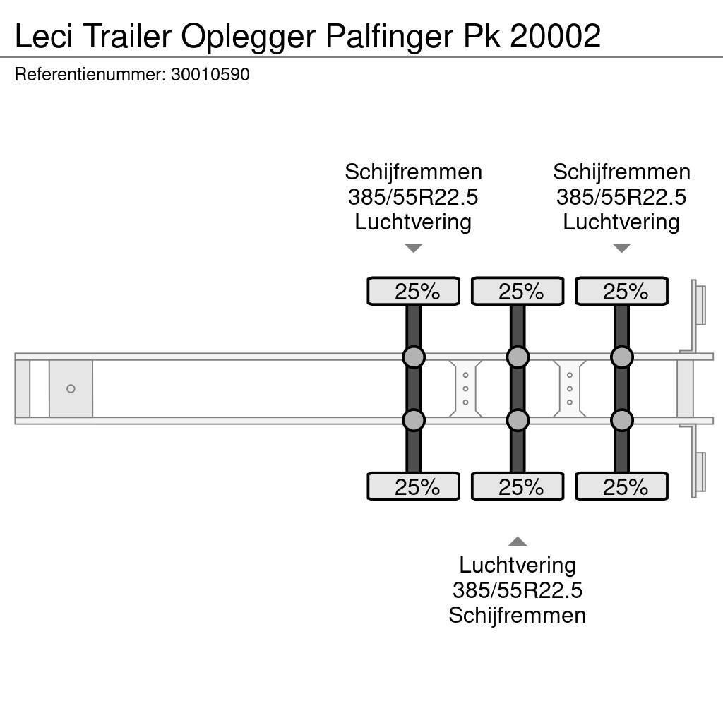 Leci Trailer Oplegger Palfinger Pk 20002 Platformy / Naczepy z otwieranymi burtami