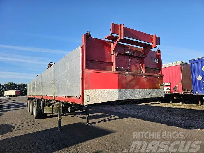 Floor Flo 17-30-N | 3 axle brix trailer with krane | ste Platformy / Naczepy z otwieranymi burtami