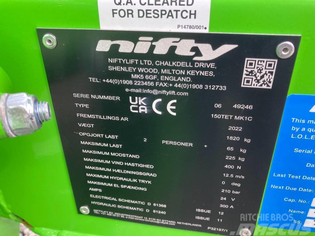 Niftylift 150TET Podnośniki na przyczepach