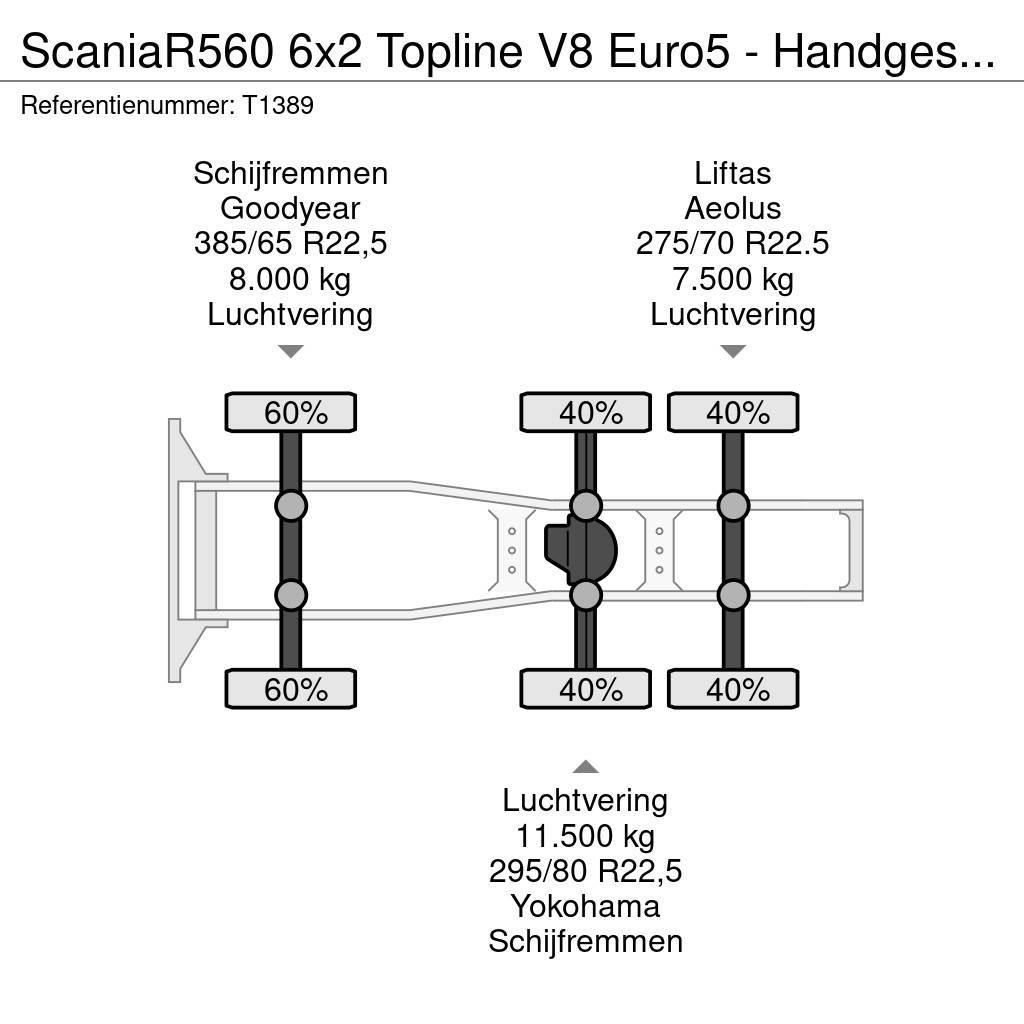 Scania R560 6x2 Topline V8 Euro5 - Handgeschakeld - Vollu Ciągniki siodłowe
