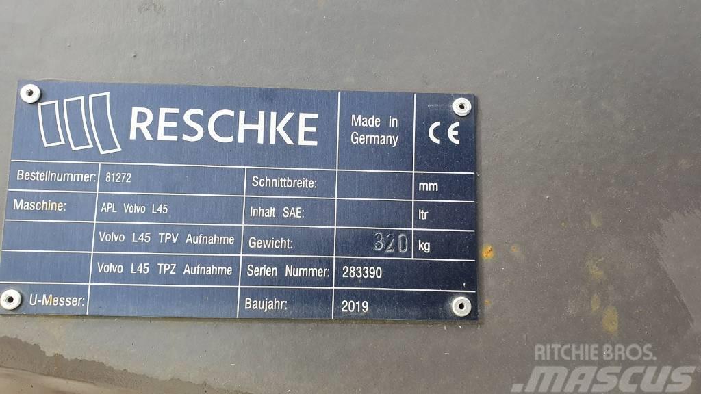 Reschke Adapterplatte von TPV auf TPZ für Volvo L45H Inne akcesoria