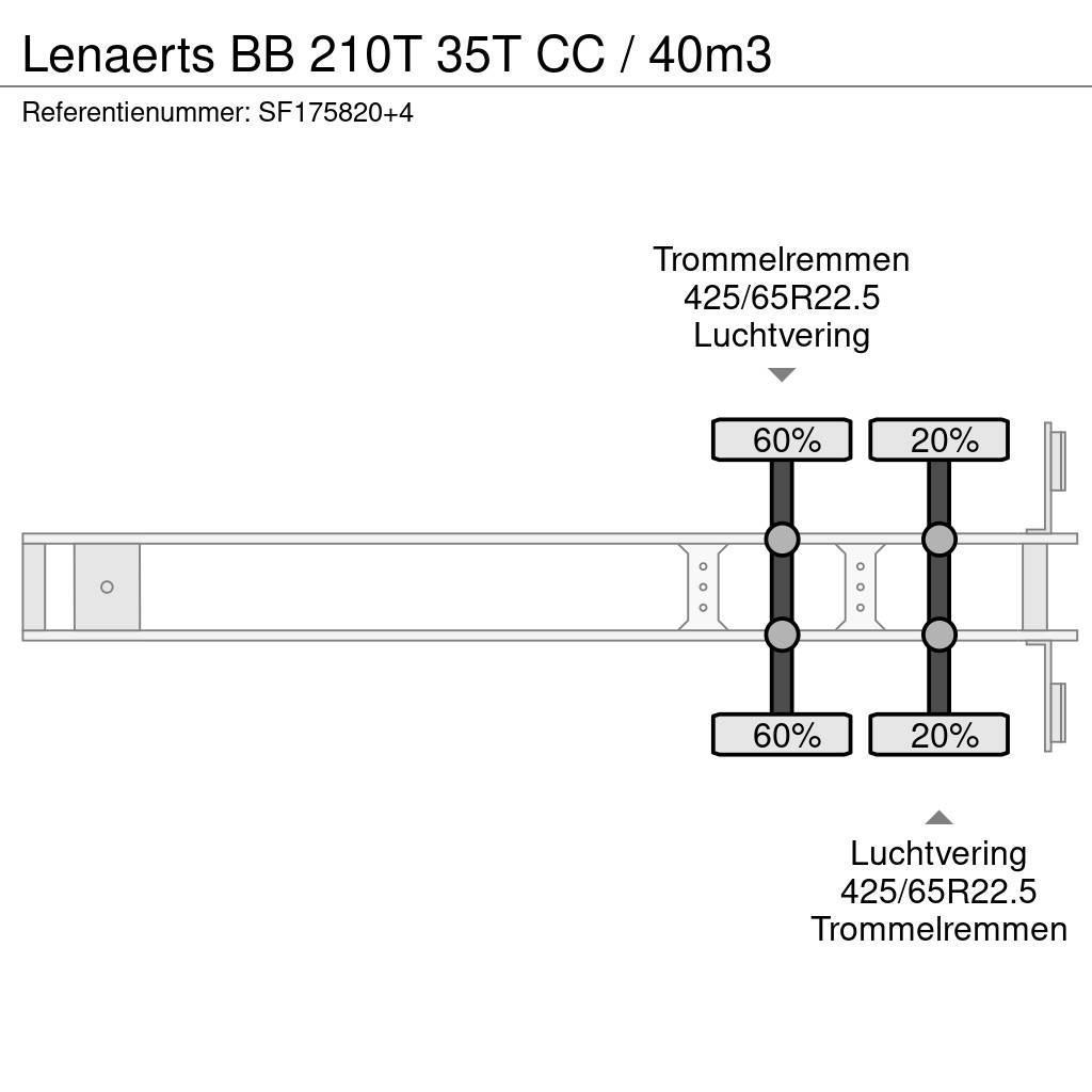 Lenaerts BB 210T 35T CC /  40m3 Naczepy wywrotki / wanny