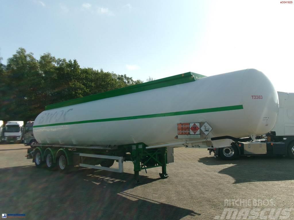 Feldbinder Fuel tank alu 42 m3 / / 6 comp + pump Naczepy cysterna