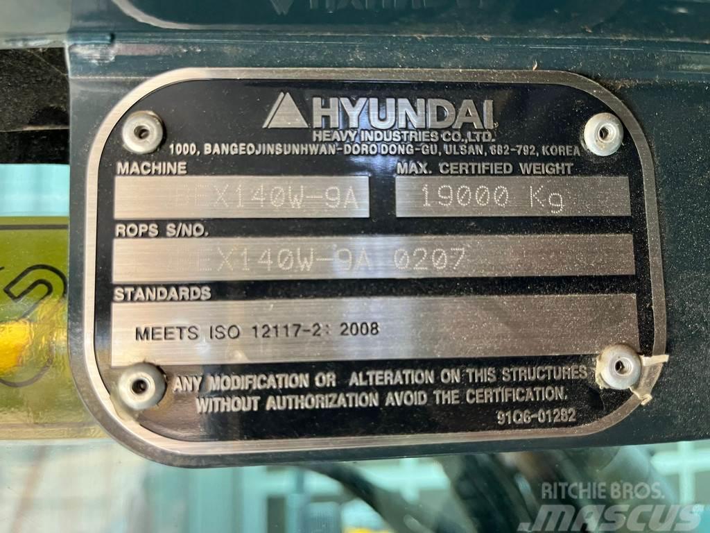 Hyundai Robex 140W-9A | Rototilt R4 Koparki kołowe