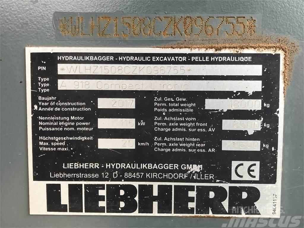 Liebherr A918 Compact Koparki kołowe
