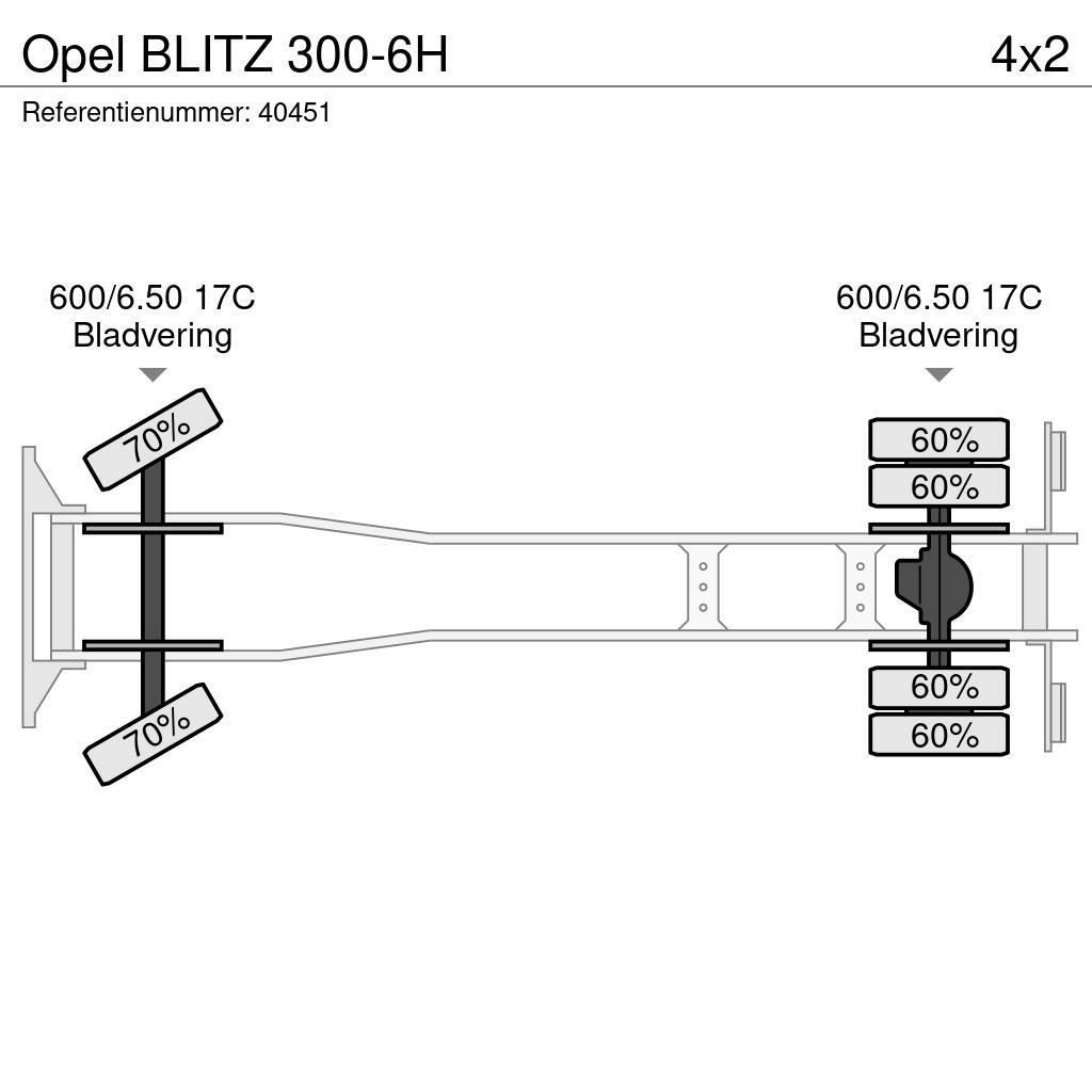 Opel BLITZ 300-6H Ciężarówki typu Platforma / Skrzynia