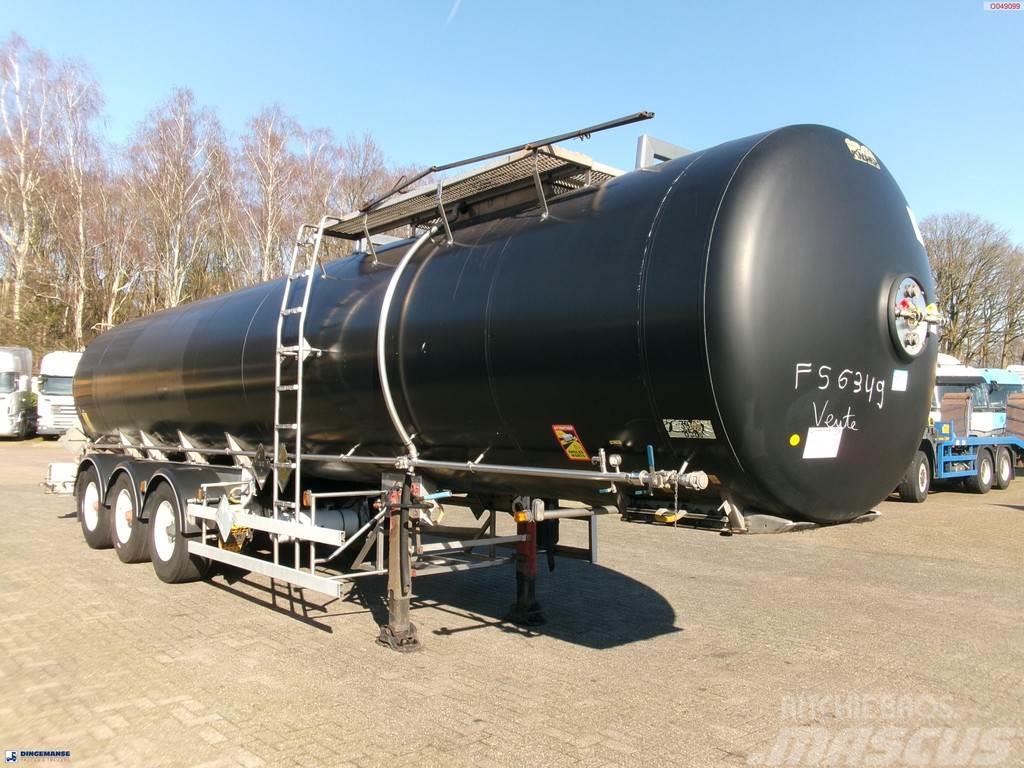 Magyar Bitumen tank inox 32 m3 / 1 comp + ADR Naczepy cysterna