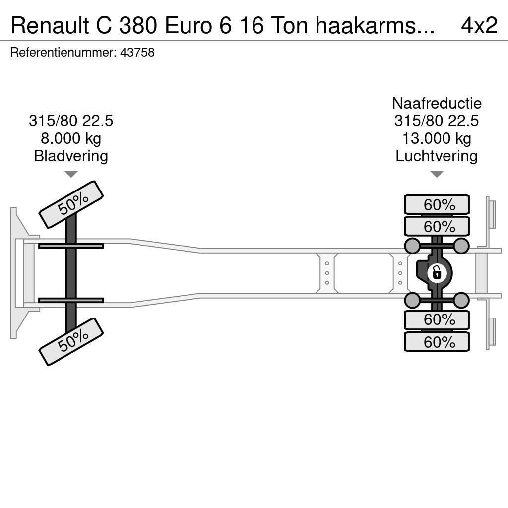 Renault C 380 Euro 6 16 Ton haakarmsysteem Hakowce