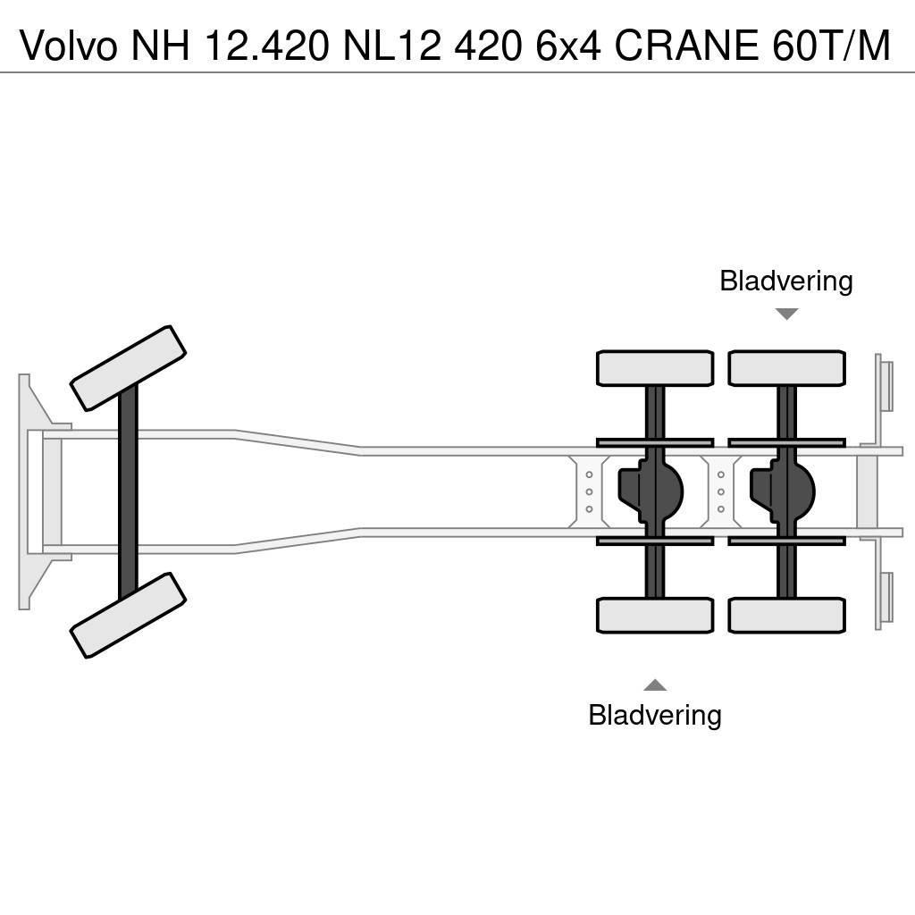 Volvo NH 12.420 NL12 420 6x4 CRANE 60T/M Żurawie szosowo-terenowe