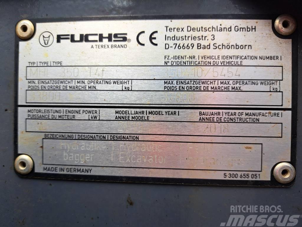 Fuchs MHL350F Koparki do złomu / koparki przemysłowe