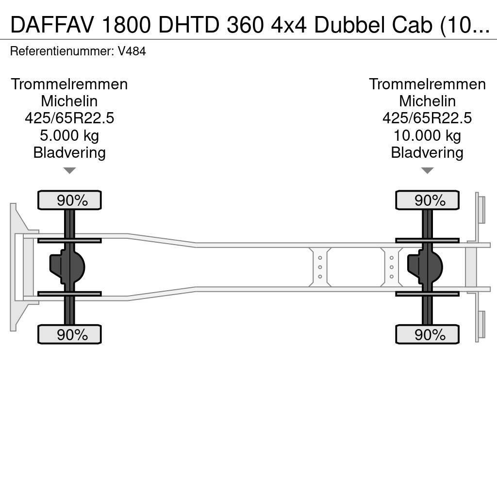 DAF FAV 1800 DHTD 360 4x4 Dubbel Cab (10 pers) Ziegler Wozy strażackie
