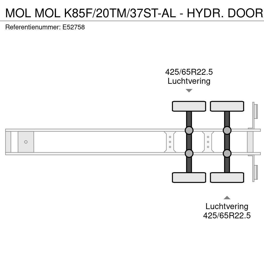 MOL K85F/20TM/37ST-AL - HYDR. DOOR Naczepy wywrotki / wanny