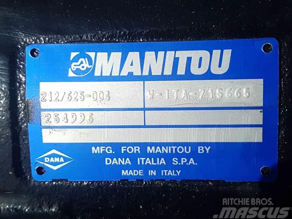 Manitou MLT630/1035-254996-Spicer Dana 212/625-004-Axle/As Mosty, wały i osie