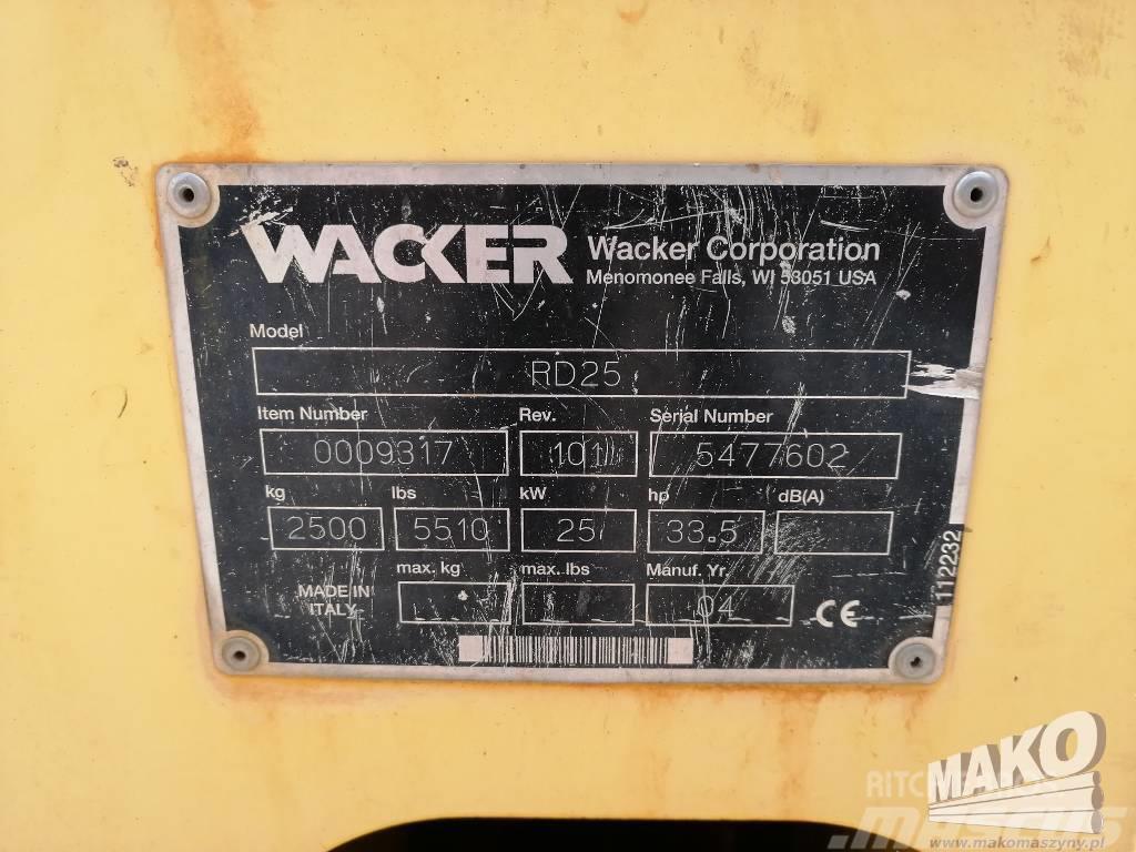 Wacker RD25 Walce dwubębnowe