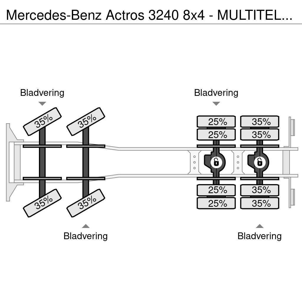 Mercedes-Benz Actros 3240 8x4 - MULTITEL J350TA Hoogwerker - Sky Podnośniki koszowe