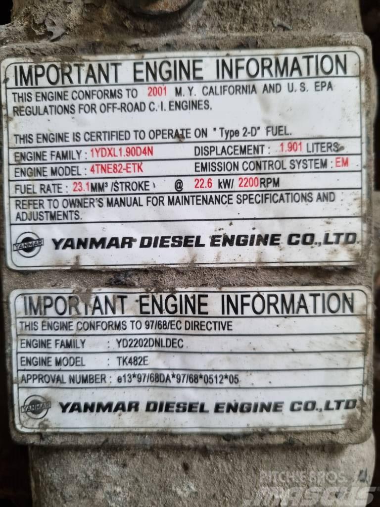 Yanmar DIESEL ENGINE TK482E Silniki