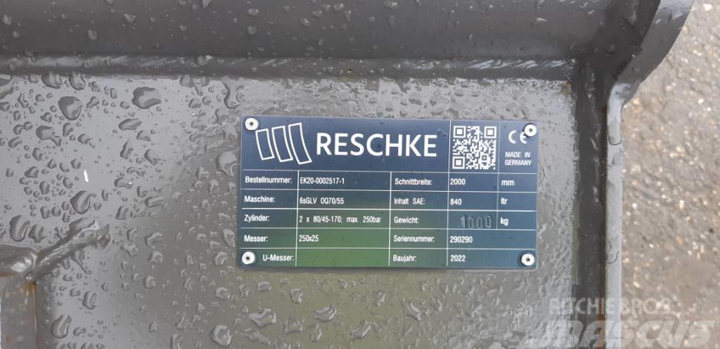 Reschke Grabenräumlöffel OQ70/55-2000mm A#5842 Łyżki do koparek