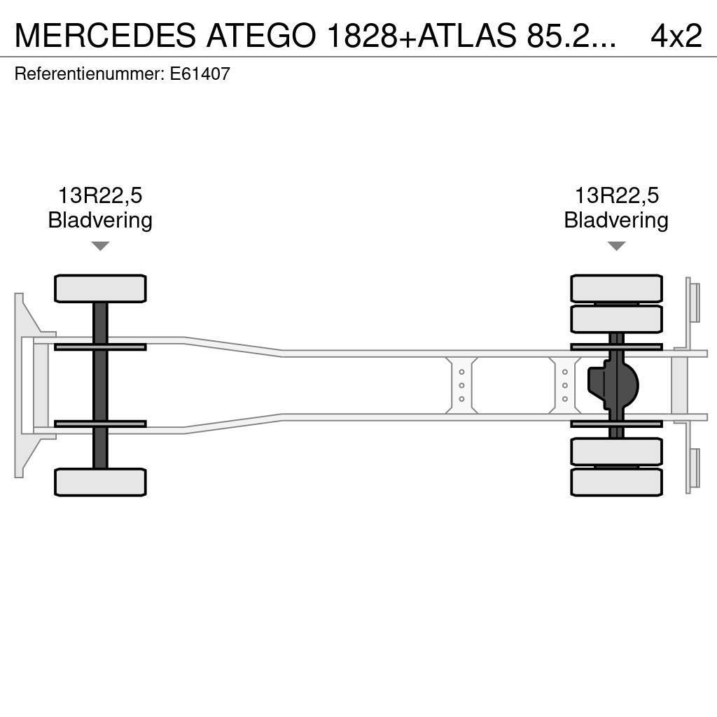 Mercedes-Benz ATEGO 1828+ATLAS 85.2+DALBY14T Kontenerowce / BDF